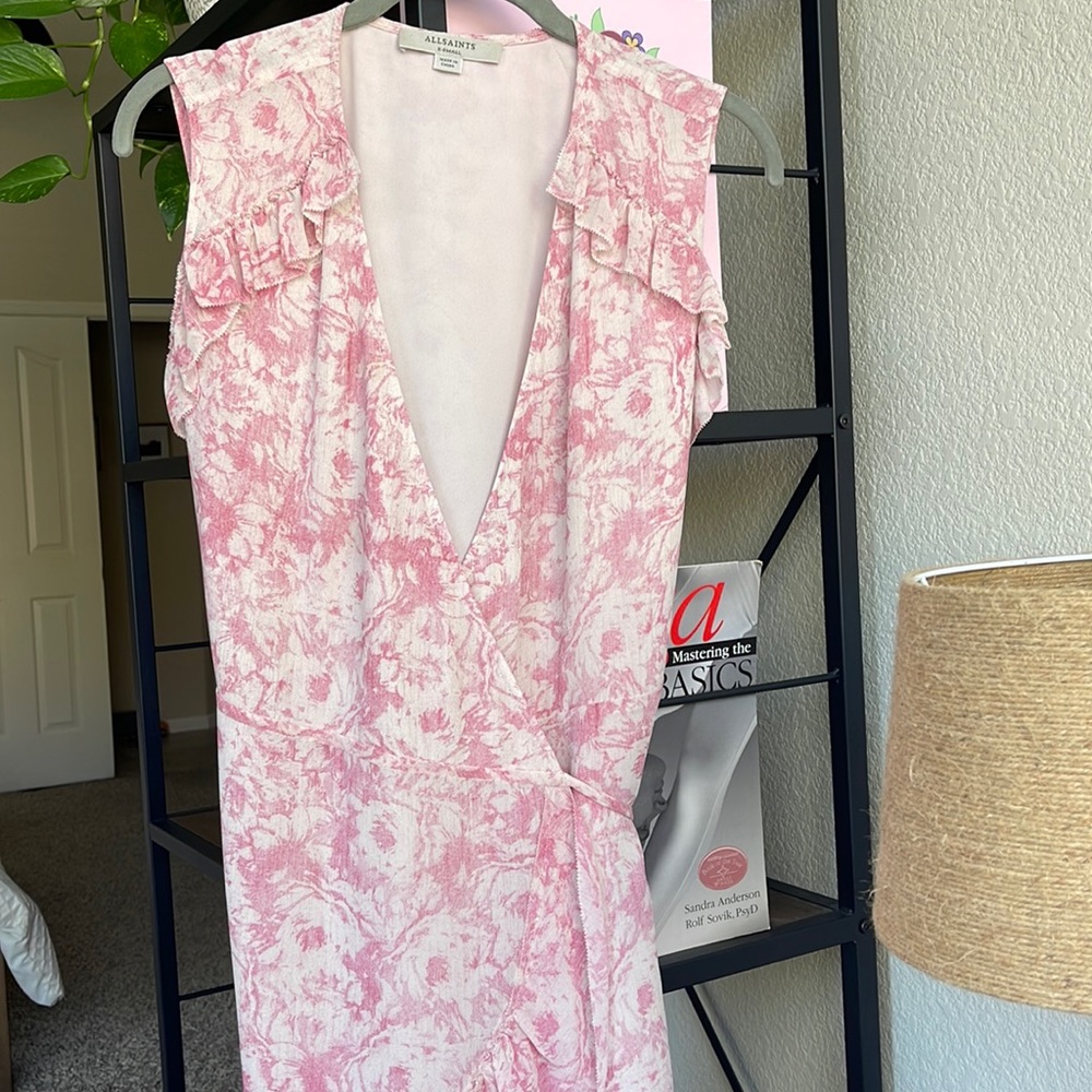 All Saints Women’s Pink Floral Dress / Size XS / LIKE NEW condition! No flaws.